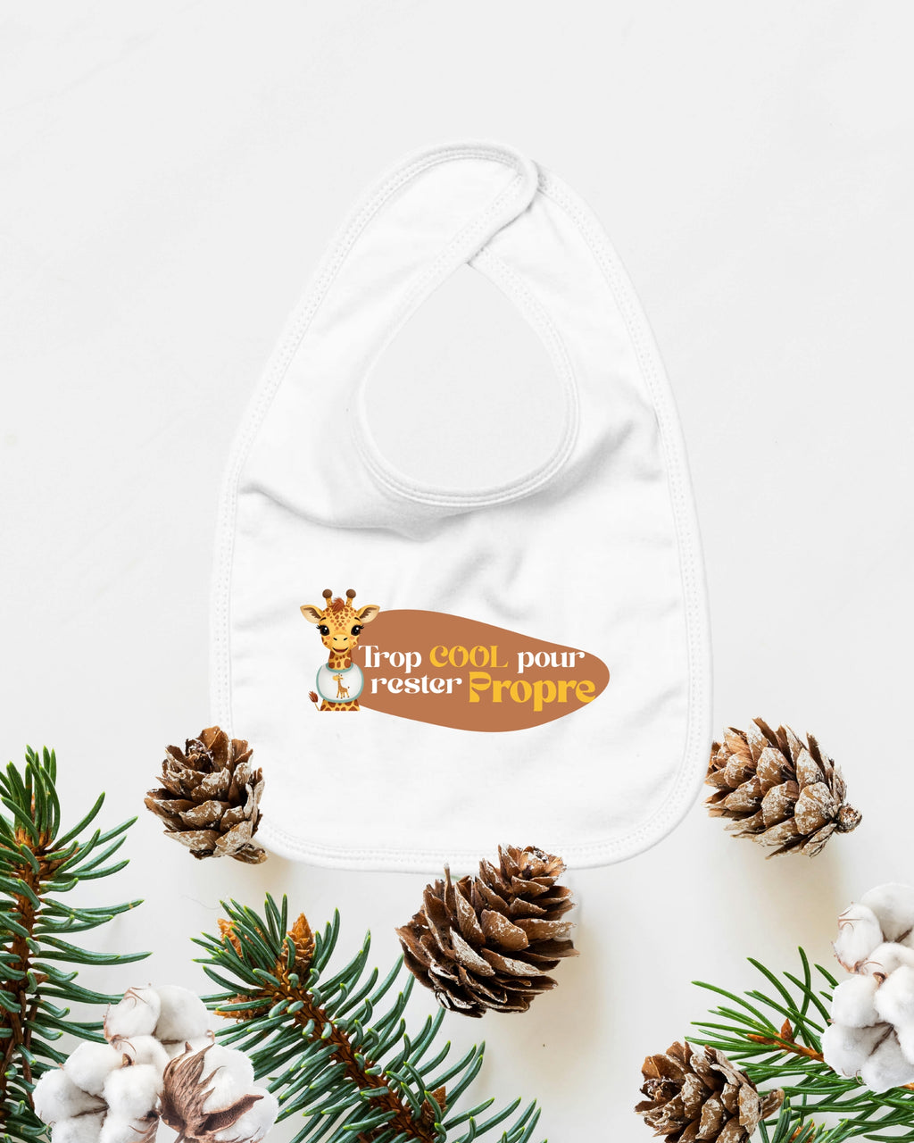 “Trop cool pour rester propre” — Bavoir bébé