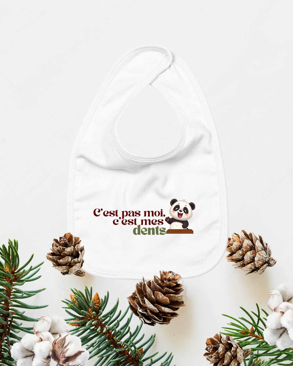 “C’est pas moi, c’est mes dents” — Bavoir bébé