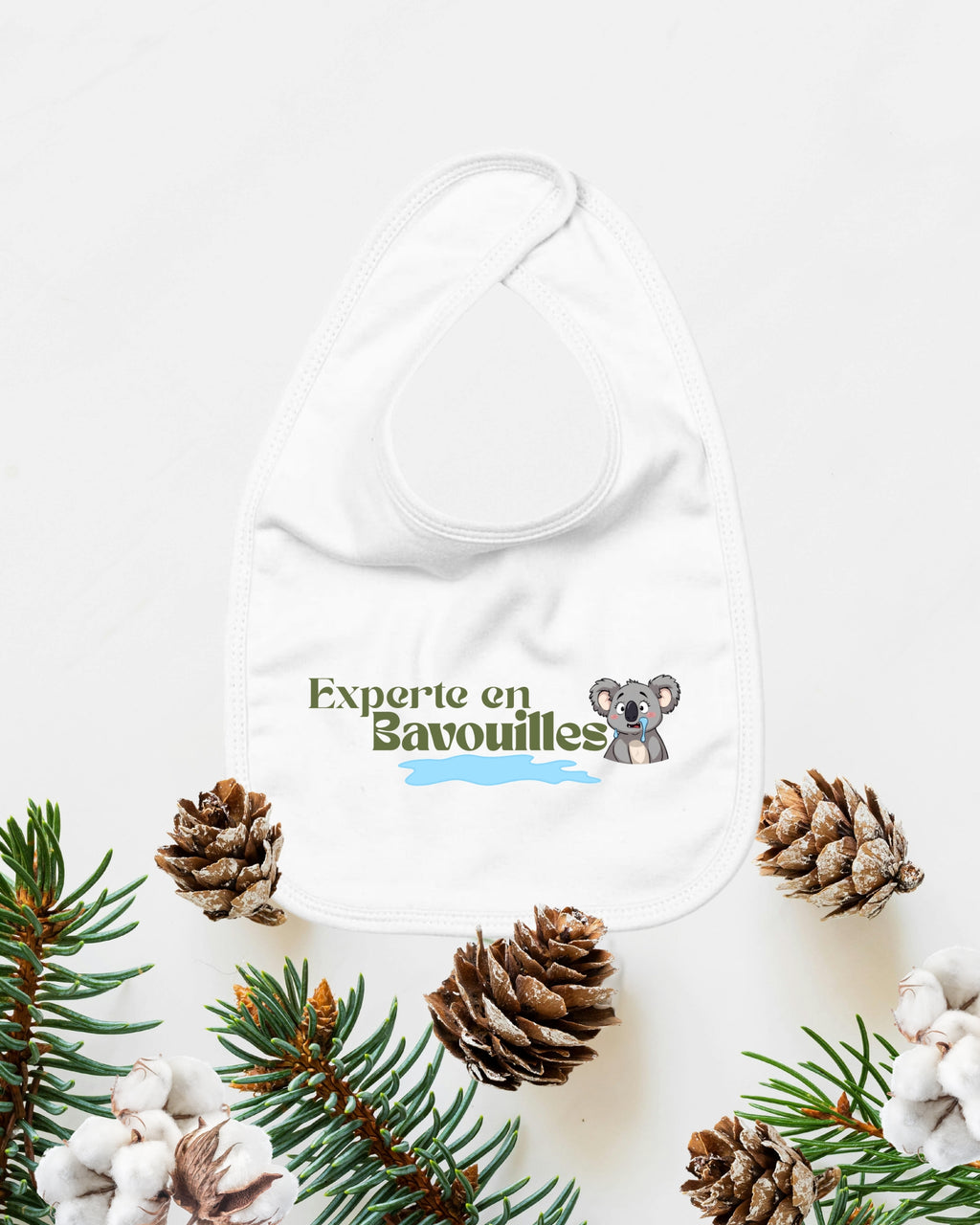 “Experte en bavouilles” — Bavoir bébé