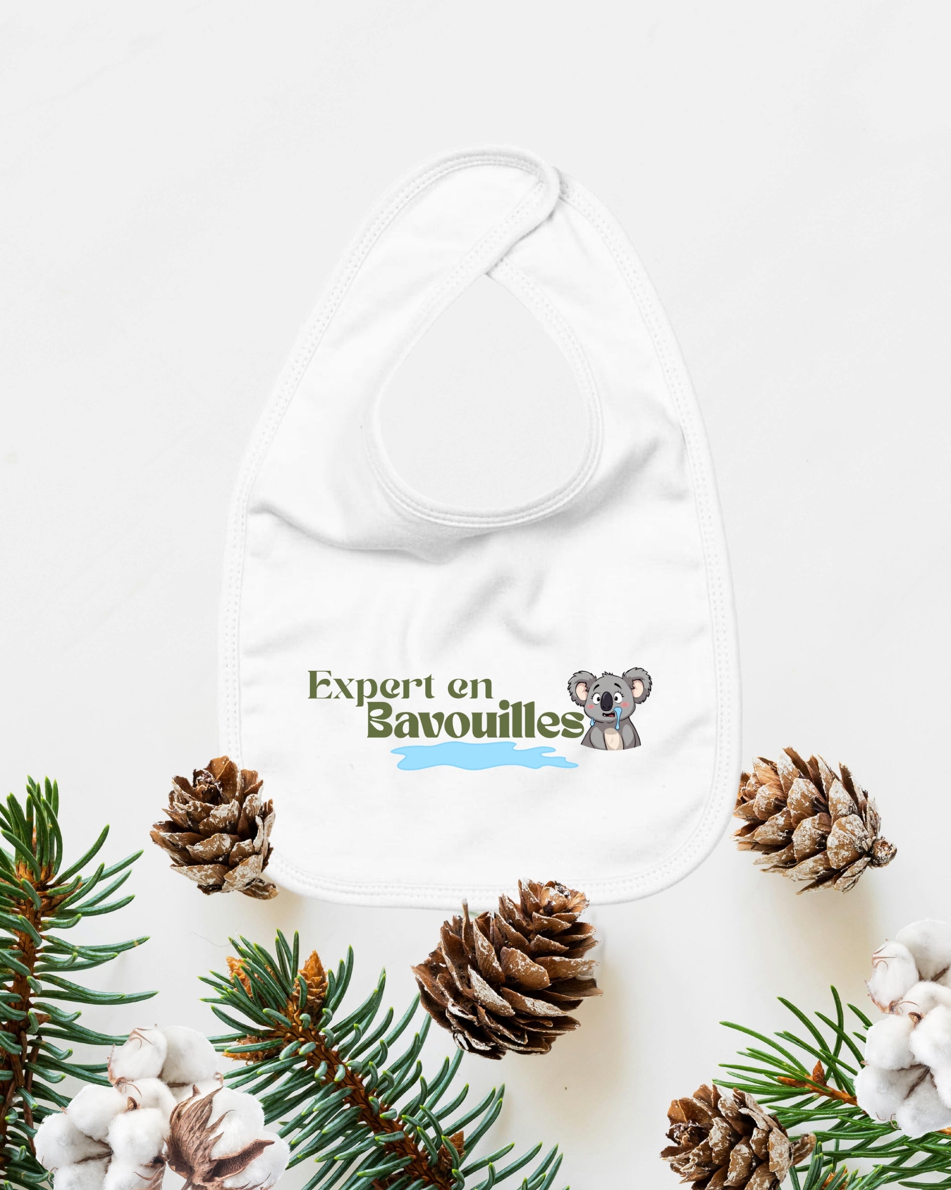 “Expert en bavouilles” — Bavoir bébé