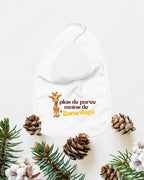 "Plus de purée, moins de bavardage" - Bavoir bébé