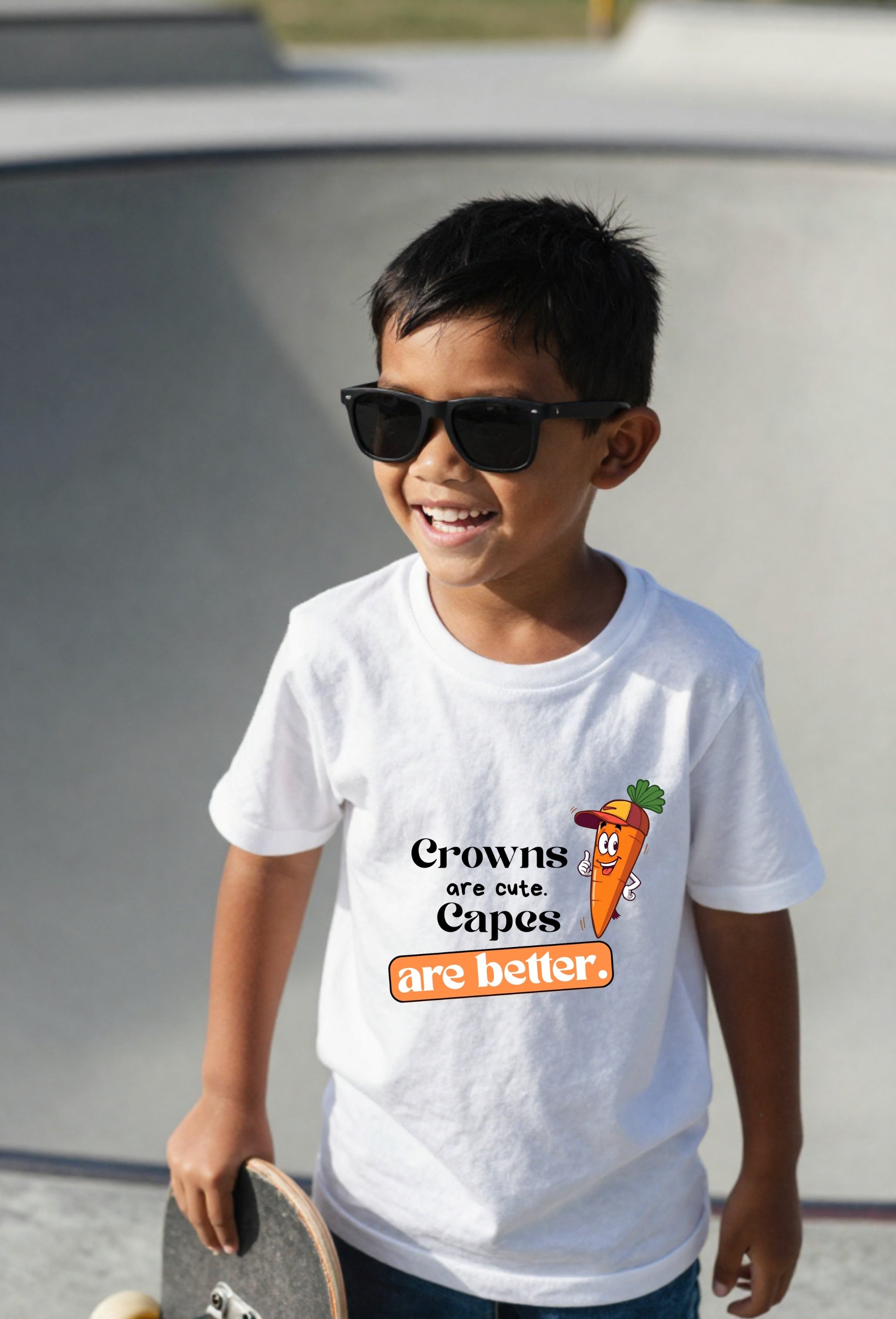 T-shirt Villain enfant – Crowns Are Cute/Kids Pop Co'