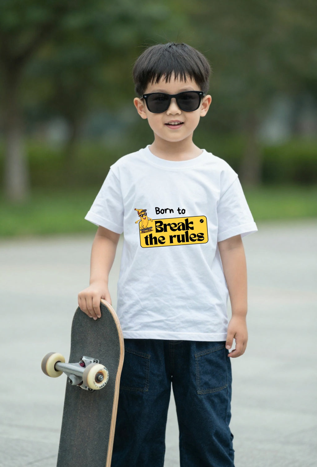 T-shirt Villain enfant – Born To Break The Rules/Kids Pop Co'