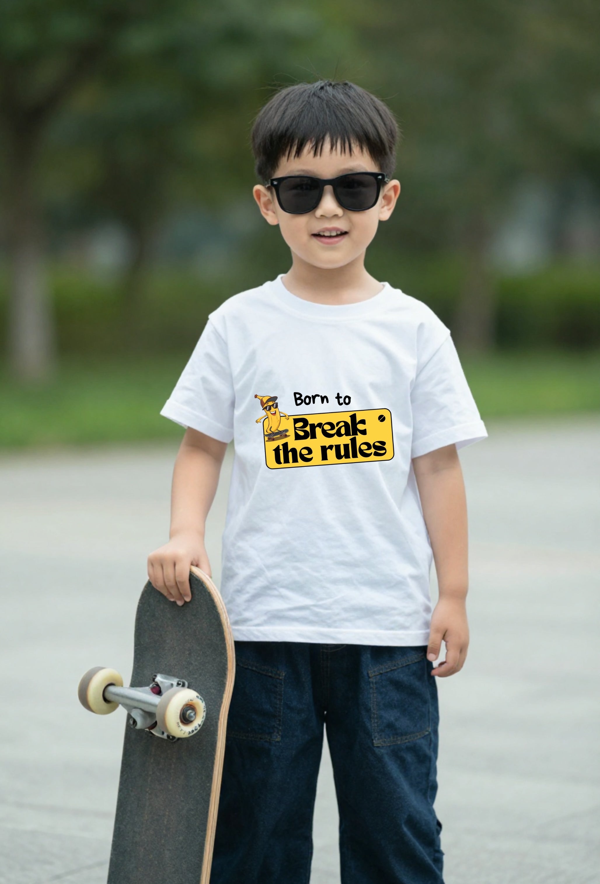 T-shirt Villain enfant – Born To Break The Rules/Kids Pop Co'