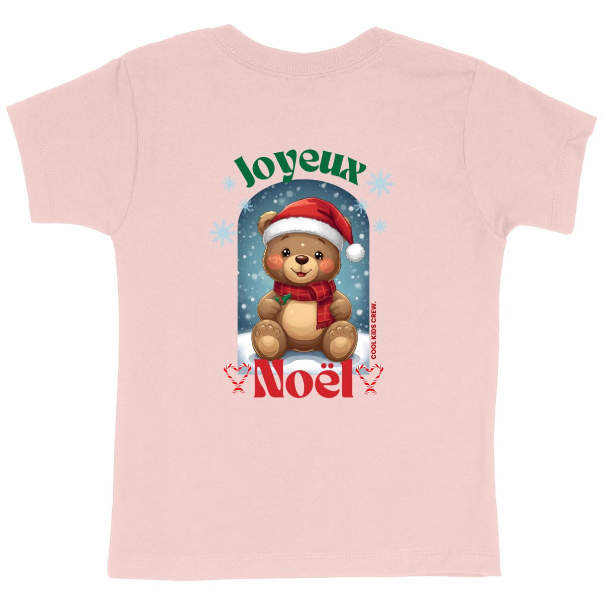 Ourson de Noël Premium - Collection de Noël - dos_rose