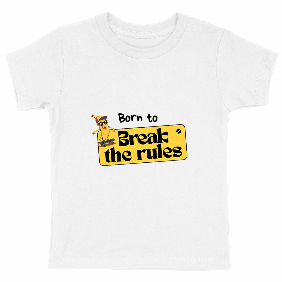 T-shirt "Villain" enfant – Born To Break The Rules/Kids Pop Co' - face_blanc