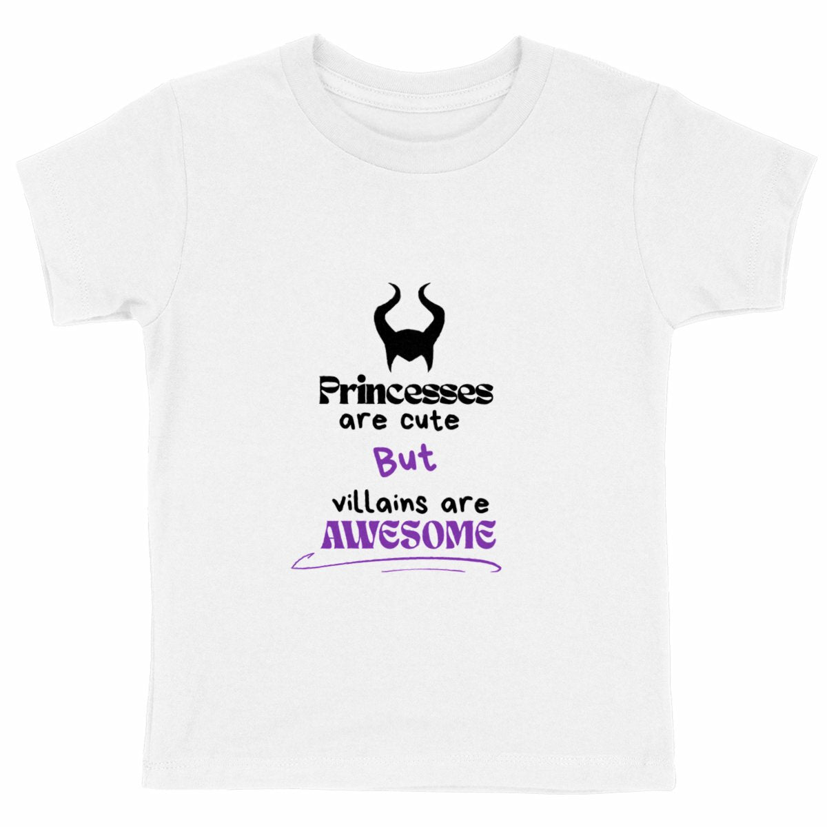 T-shirt enfant – Princesses & villains/Kids Pop  - face_blanc