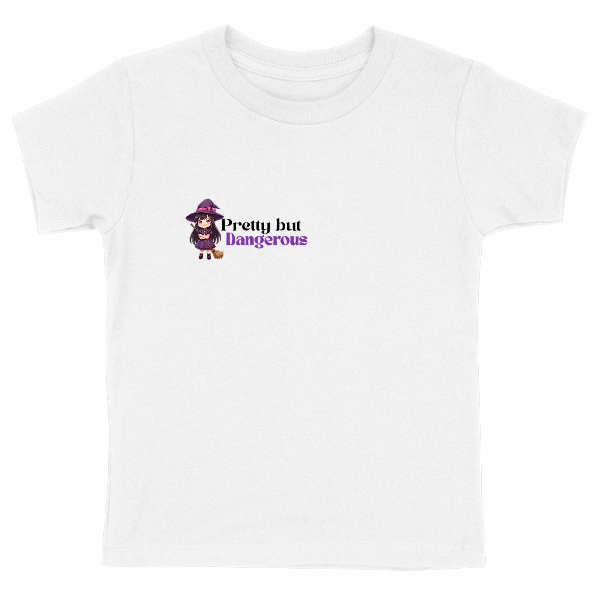 T-shirt "Villain" enfant – Pretty But Dangerous/Little Minimalist - face_blanc