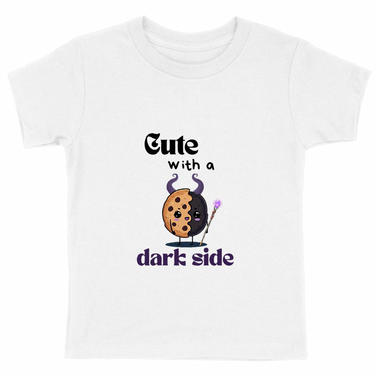 T-shirt "Villain"enfant – Cute With A Dark Side/Kids Pop Co' - face_blanc