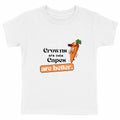 T-shirt "Villain" enfant – Crowns Are Cute/Kids Pop Co' - face_blanc