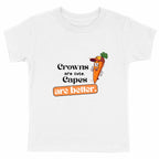 T-shirt "Villain" enfant – Crowns Are Cute/Kids Pop Co' - face_blanc