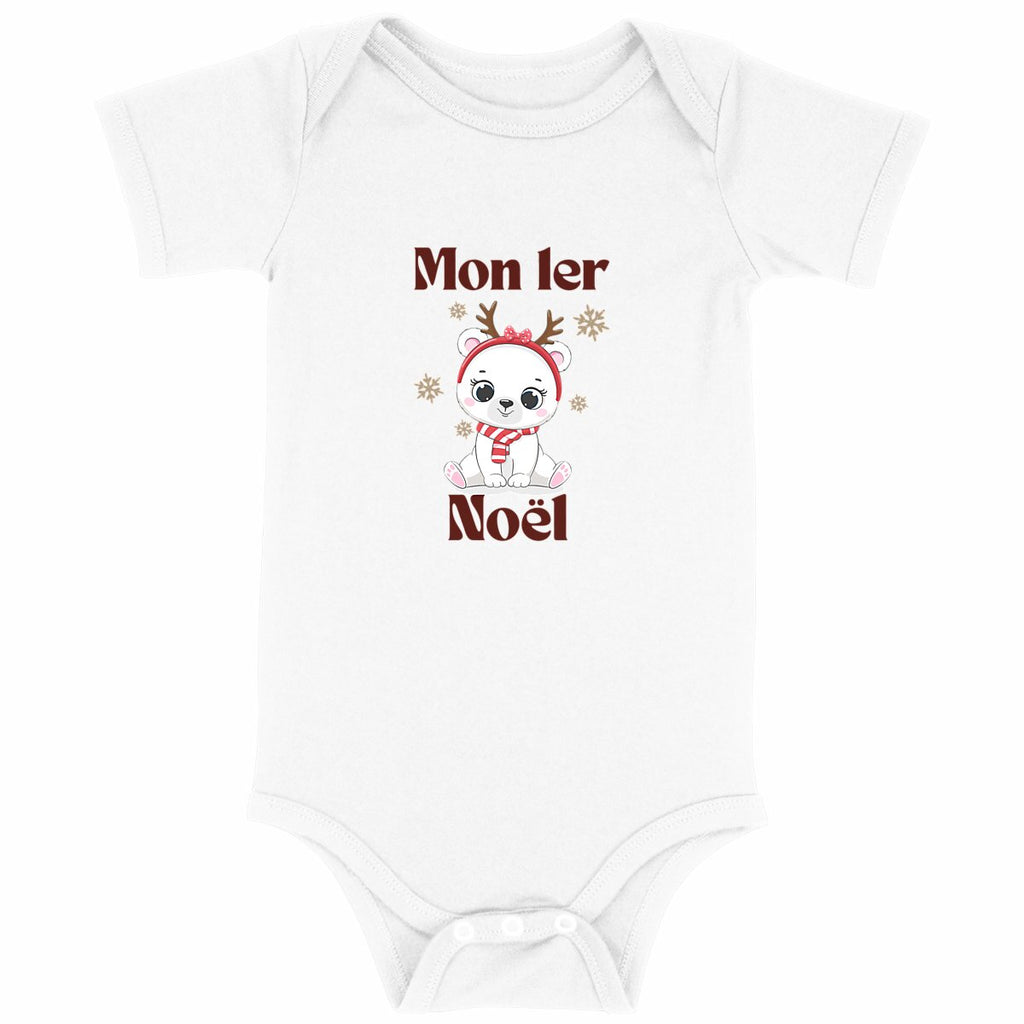 Body 1er Noël - Cool Kids Crew - face_blanc