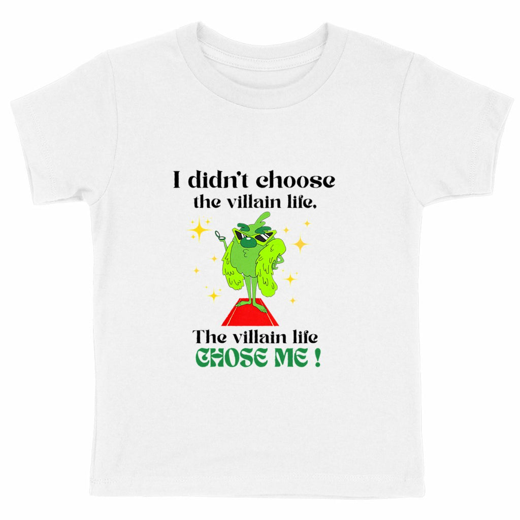 T-shirt "Villain" enfant – The Villain Life/Kids Pop Co' - face_blanc