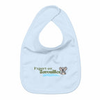 “Expert en bavouilles” — Bavoir bébé - face_bleu