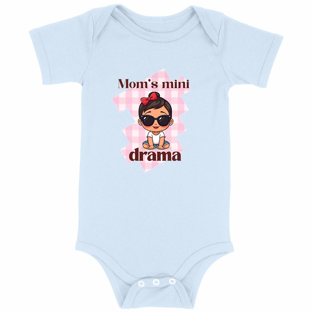 Mom’s mini drama - Body bébé - face_bleu