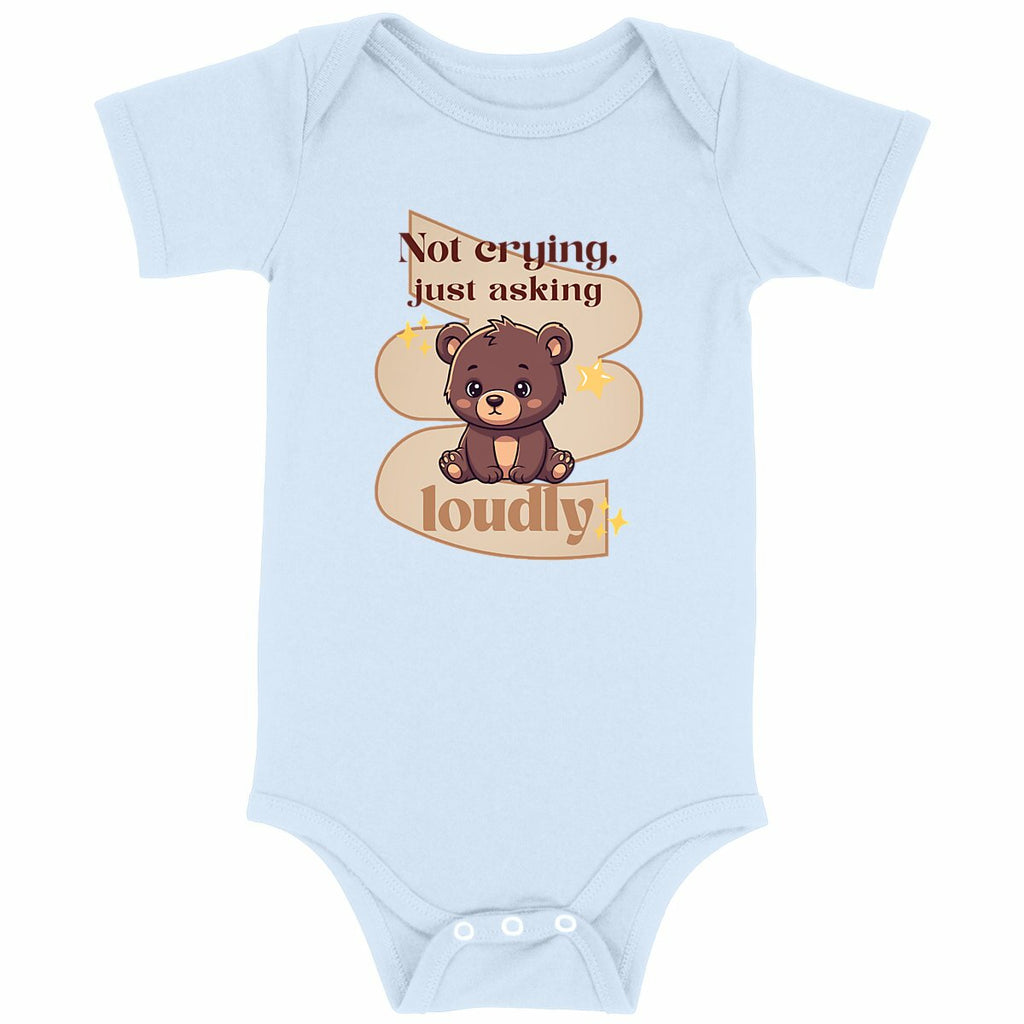 Not crying, just asking loudly - Body bébé - face_bleu