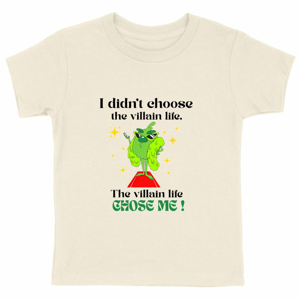 T-shirt "Villain" enfant – The Villain Life/Kids Pop Co' - face_naturel