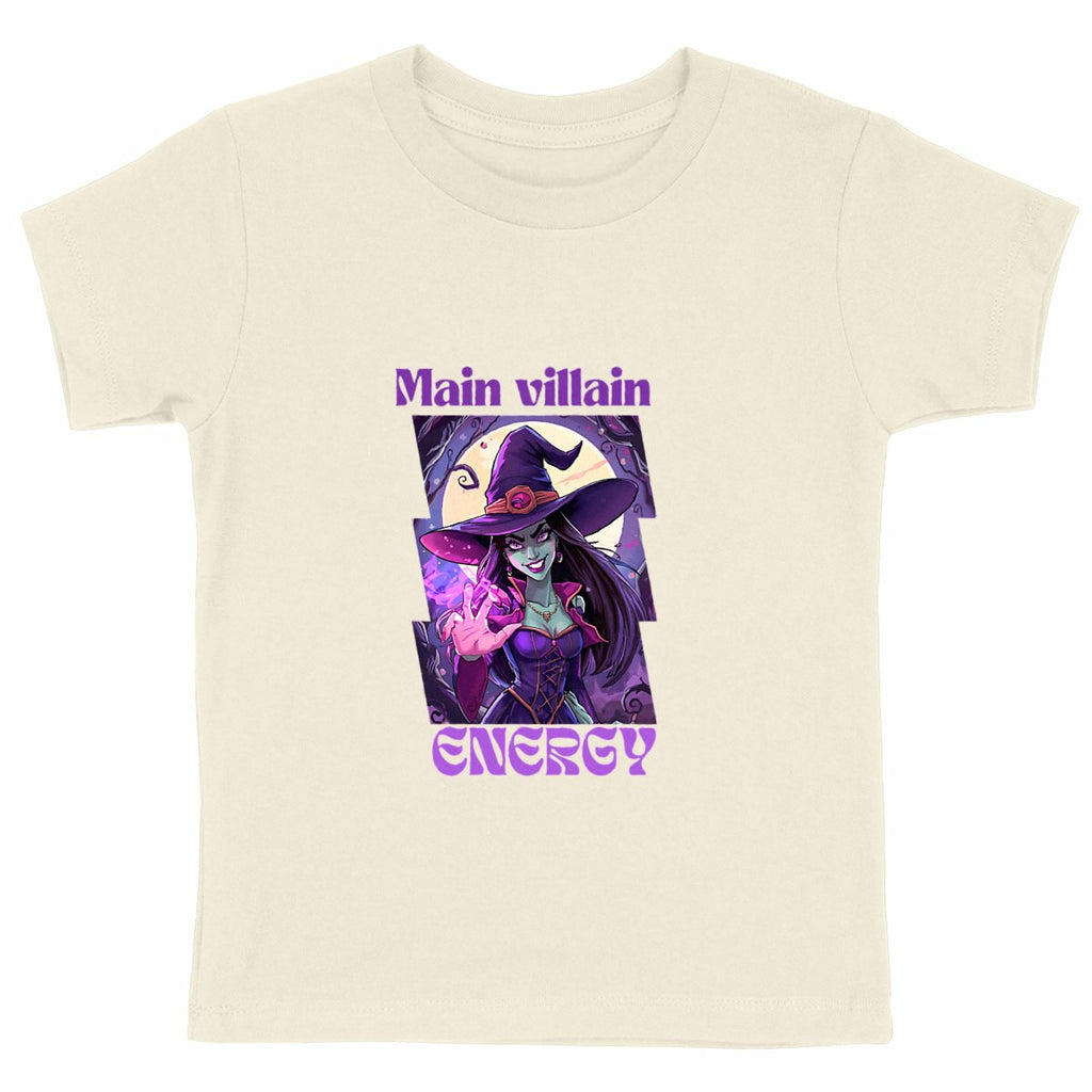 T-shirt enfant – Main Villain Energy/Kids Pop Co' - face_naturel