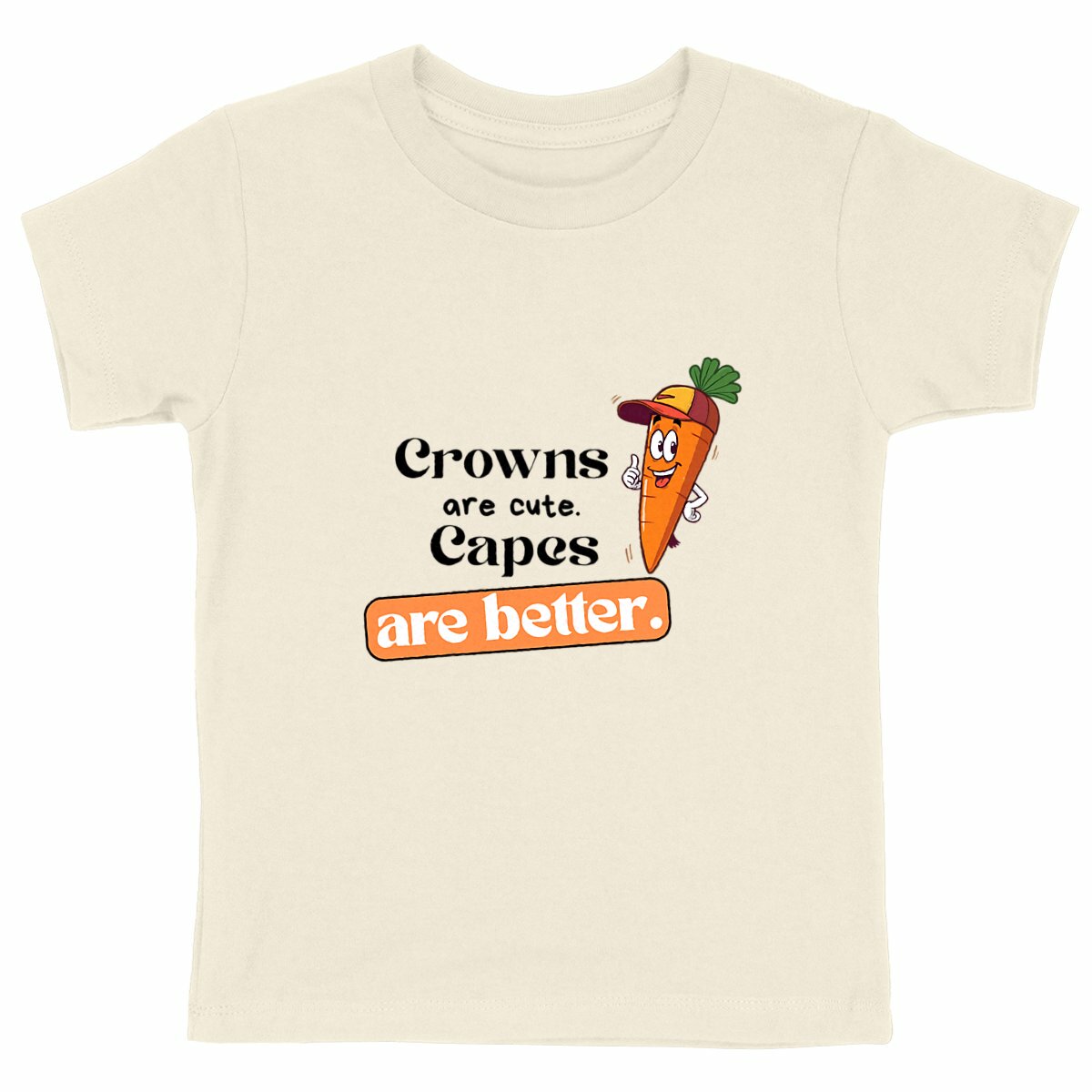 T-shirt "Villain" enfant – Crowns Are Cute/Kids Pop Co' - face_naturel