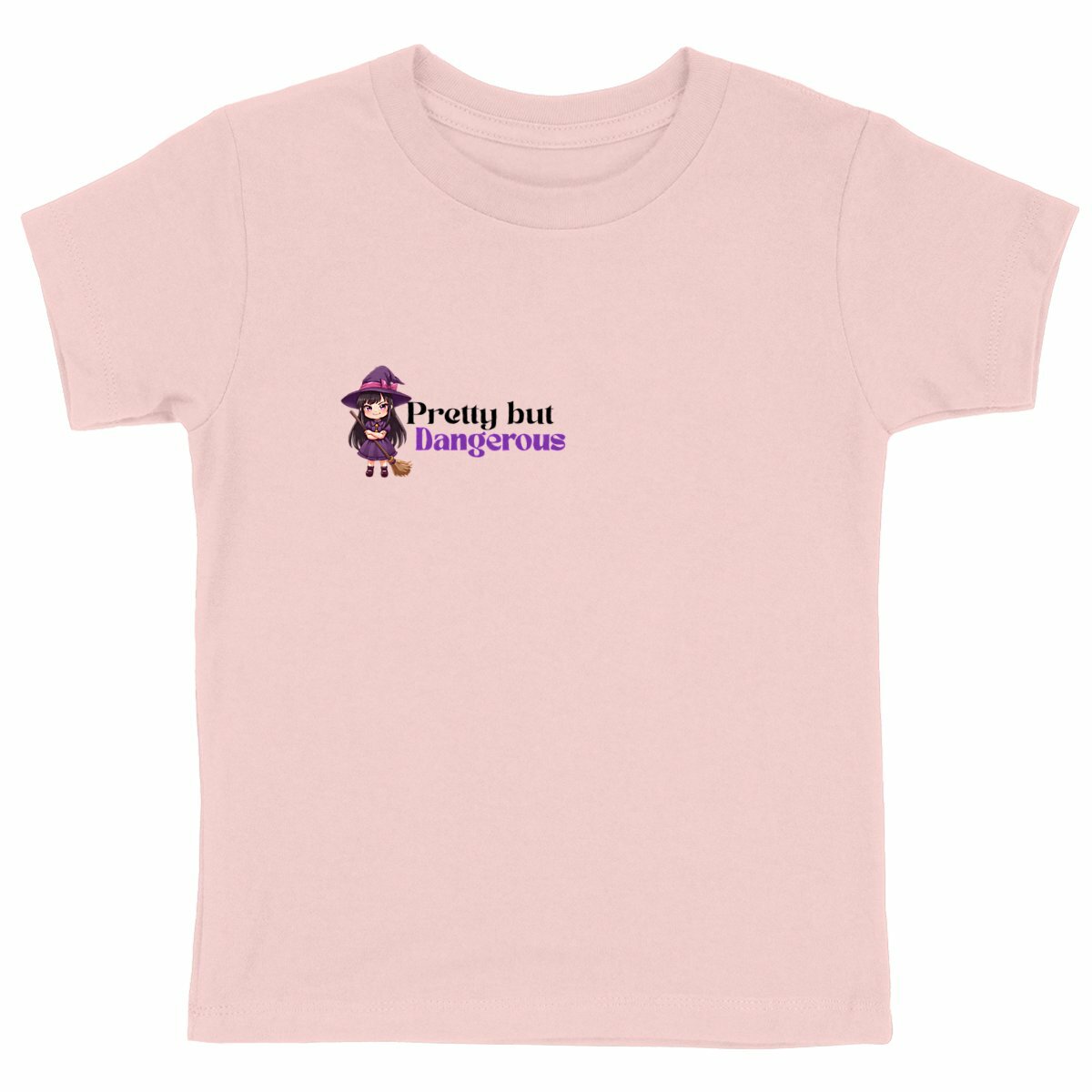 T-shirt "Villain" enfant – Pretty But Dangerous/Little Minimalist - face_rose