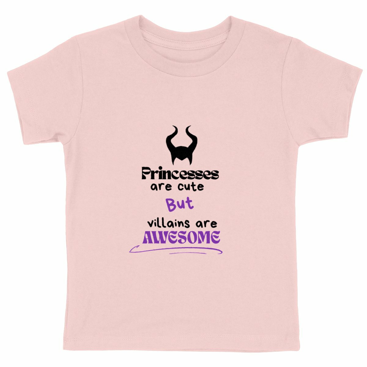 T-shirt enfant – Princesses & villains/Kids Pop  - face_rose