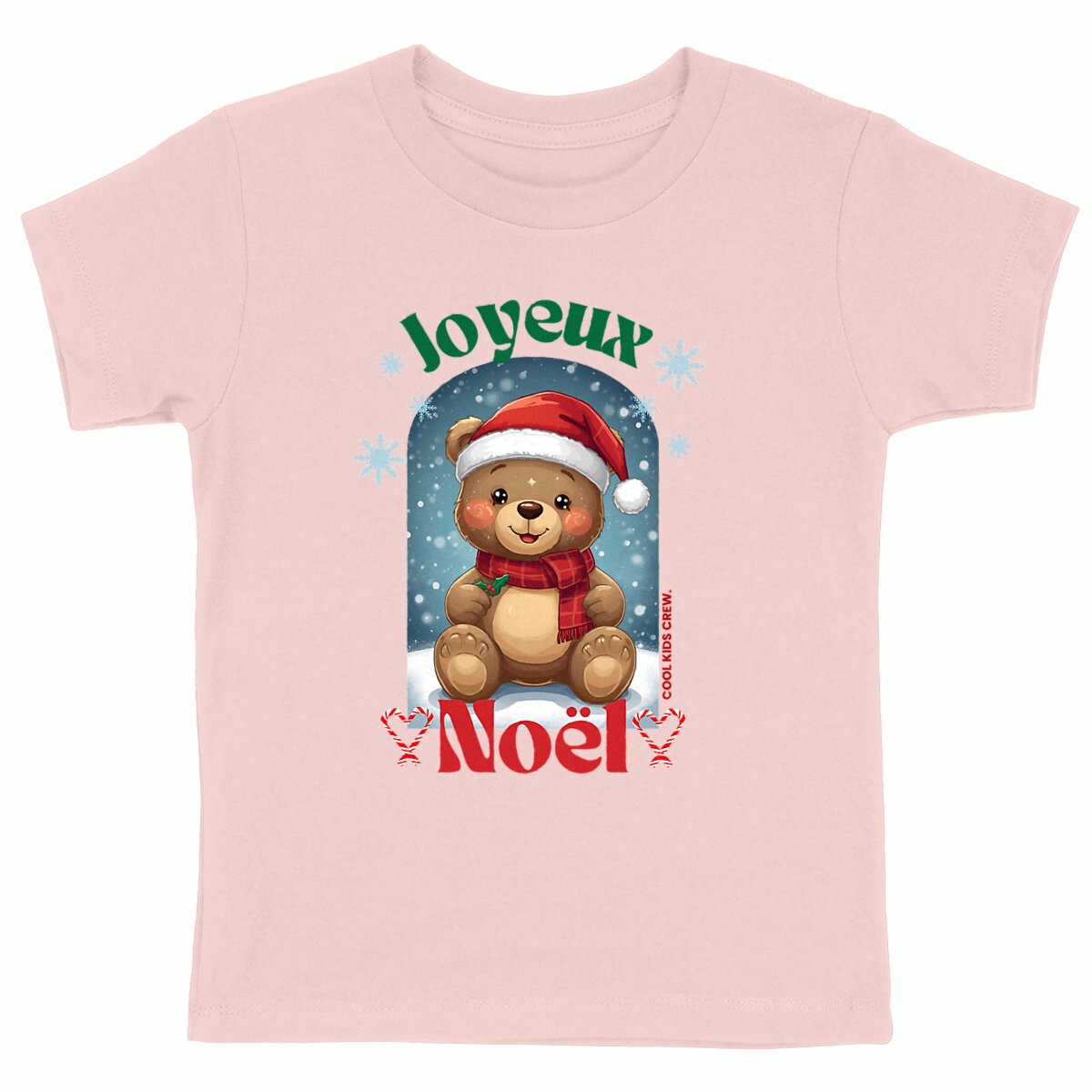 Ourson Kids Pop - Collection de Noël - face_rose