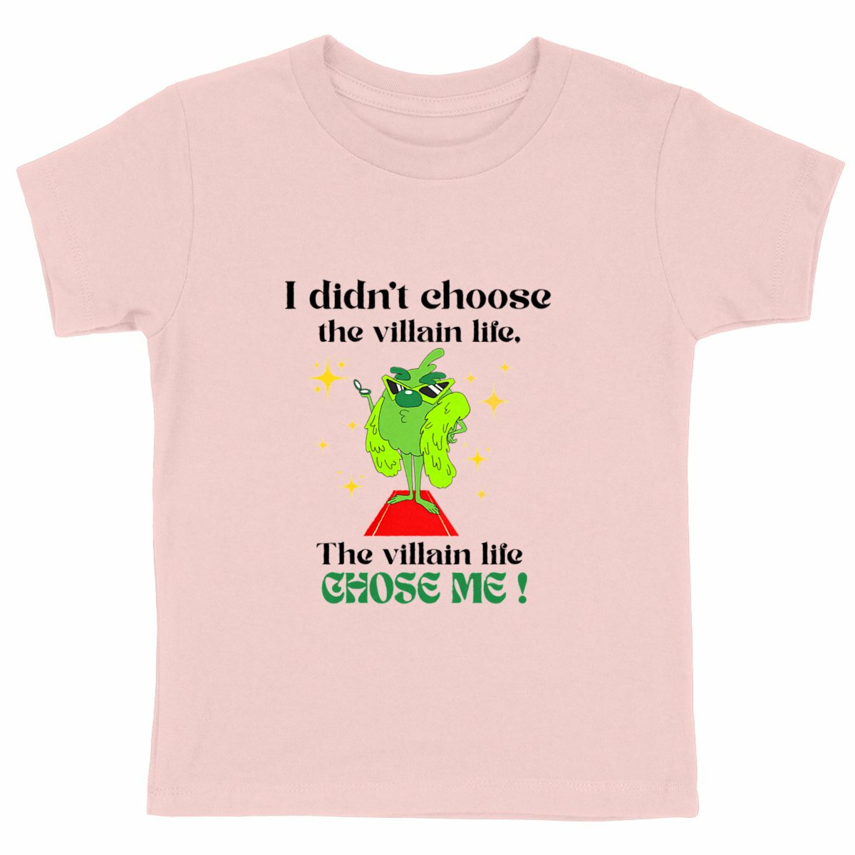 T-shirt "Villain" enfant – The Villain Life/Kids Pop Co' - face_rose