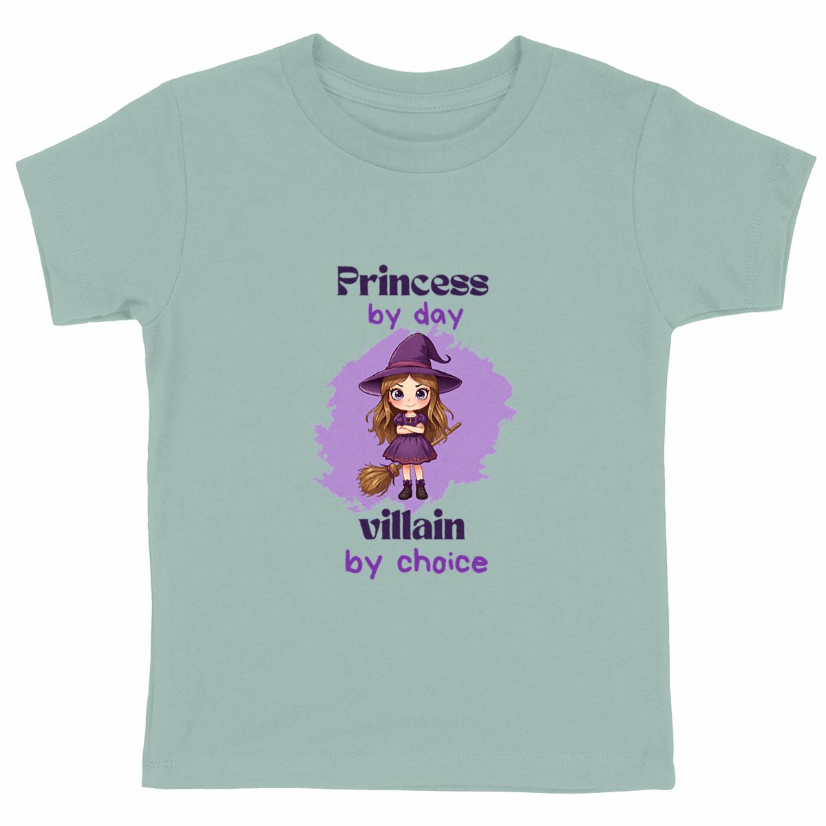 T-shirt "Villain" enfant – Princess By Day/Kids Pop Co' - face_vert