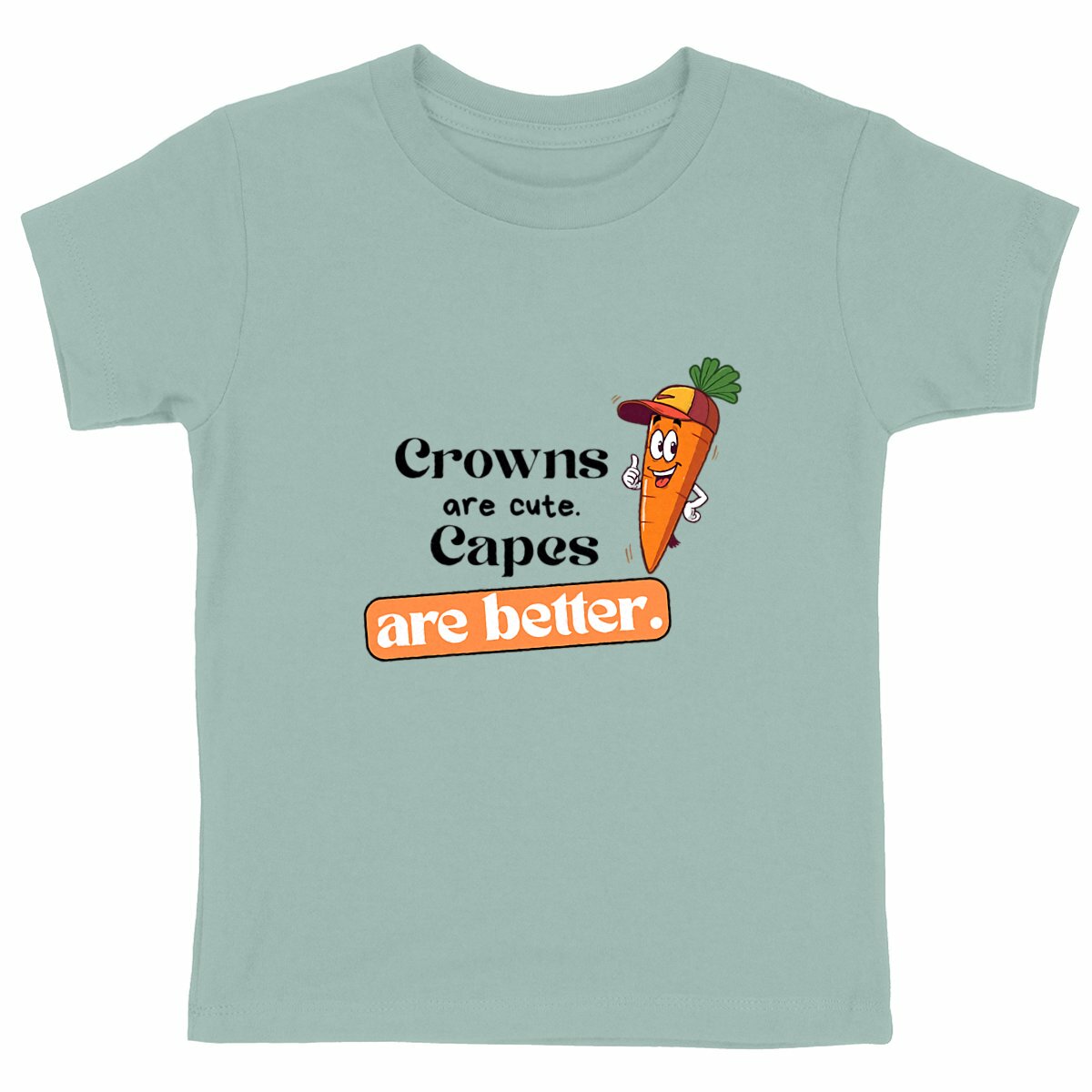 T-shirt "Villain" enfant – Crowns Are Cute/Kids Pop Co' - face_vert